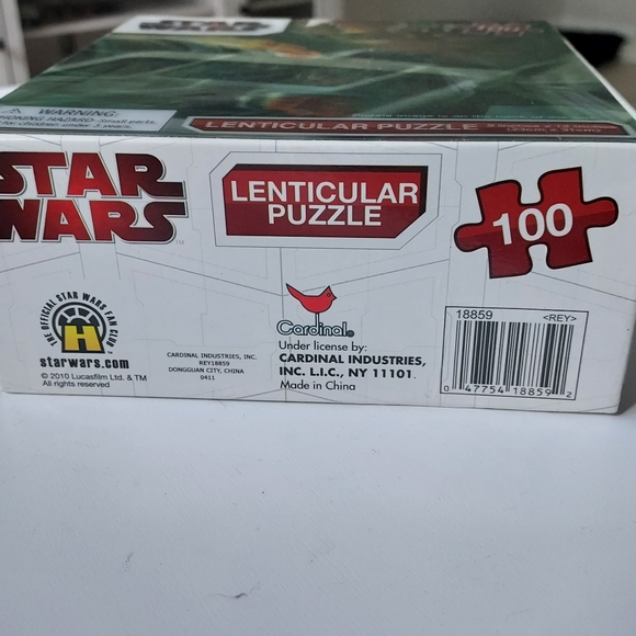 Star Wars XWing Fighter Luke Skywalker 100 Piece Lenticular Puzzle 2010 Sealed - Picture 4 of 5